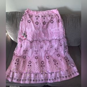 Indian/Bengali Lehenga Choli/Blouse in Baby Pink